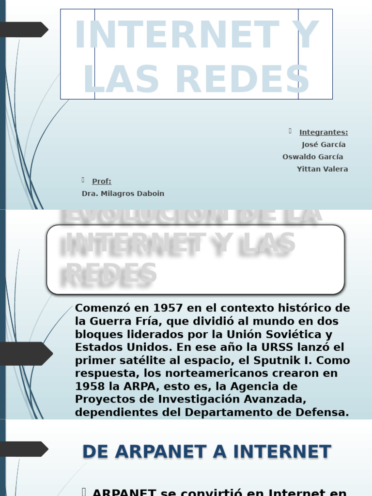 Internet y Las Redes | PDF | Red mundial | Internet y web