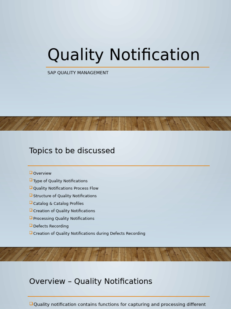 Quality Notification | PDF | System