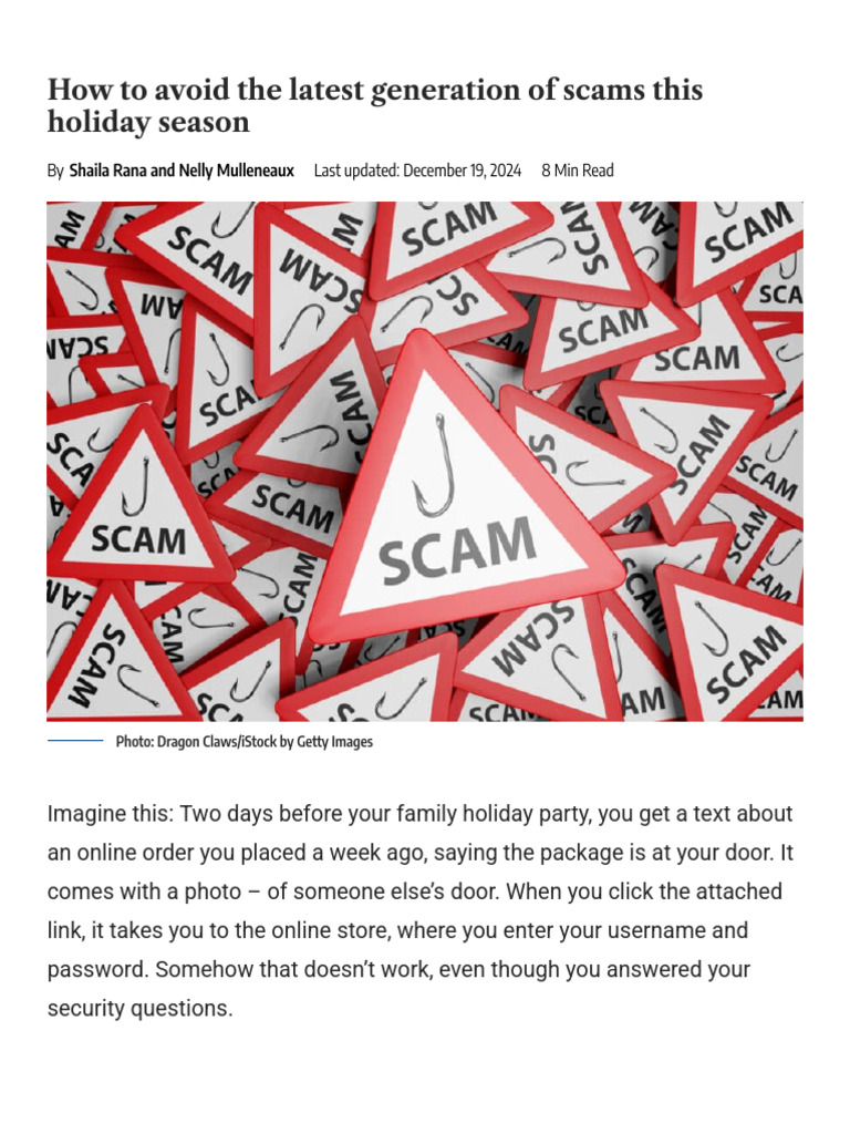 How To Avoid The Latest Generation of Scams This Holiday Season ...
