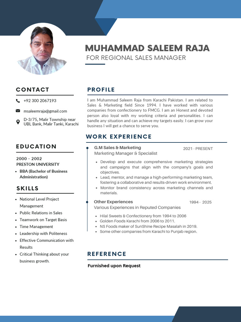 CV Saleem Raja | PDF