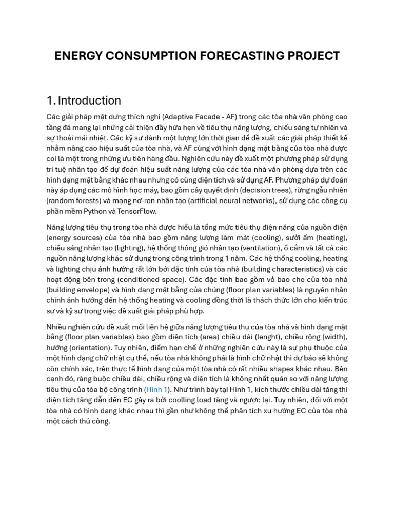 Energy Consumption Forecasting Project | PDF
