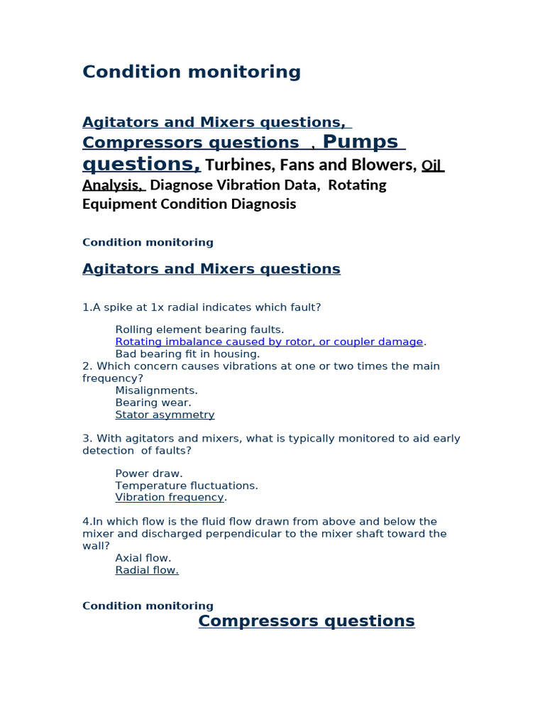 Condition Monitoring for Rotating Equipment | PDF | Spectral Density | Pump