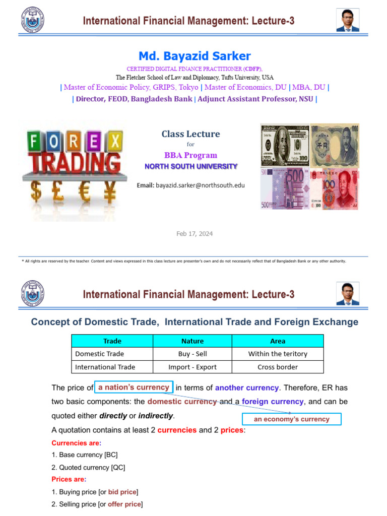 Concept of Domestic Trade, International Trade and Foreign Exchange ...
