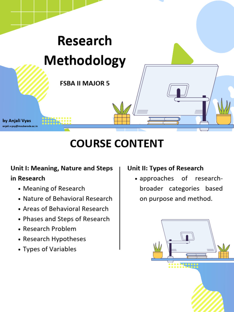 Overview of Research Methodology | PDF | Experiment | Hypothesis