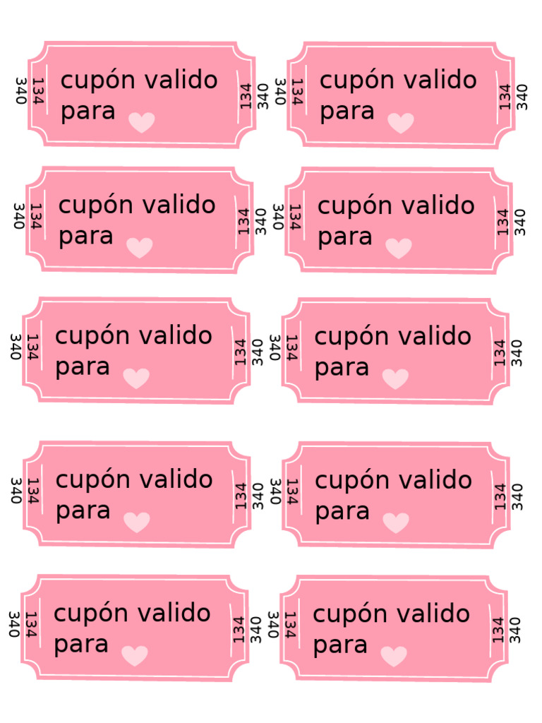 Cupón válido para cena romántica | PDF