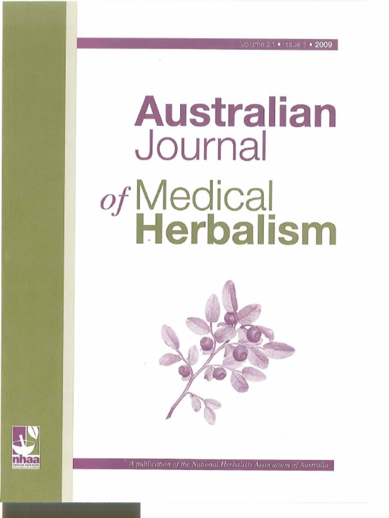 Sample Australian Journal of Herbal Medicine v21no1 March 2009