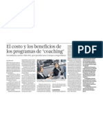 El Costo y El Beneficio de Los Programas de Coaching