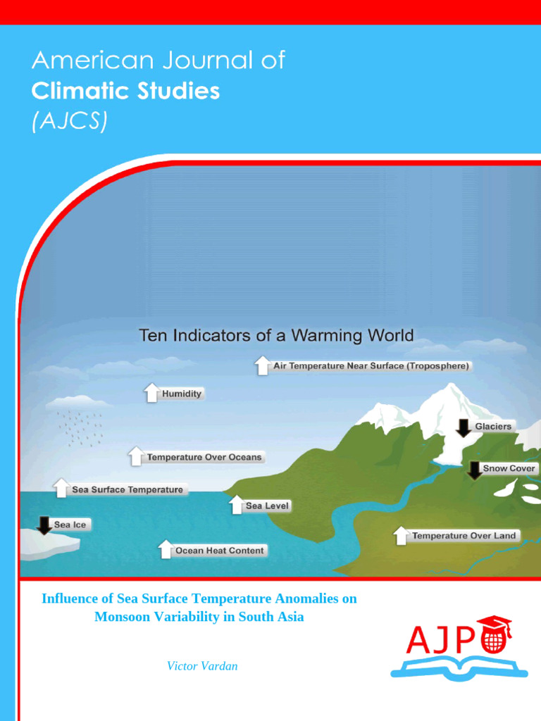 Influence of Sea Surface Temperature Anomalies On Monsoon Variability ...