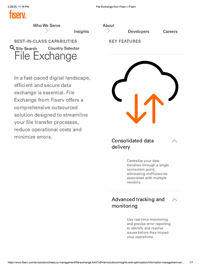 Fiserv File Exchange Solutions Overview | PDF | Electronic Data ...