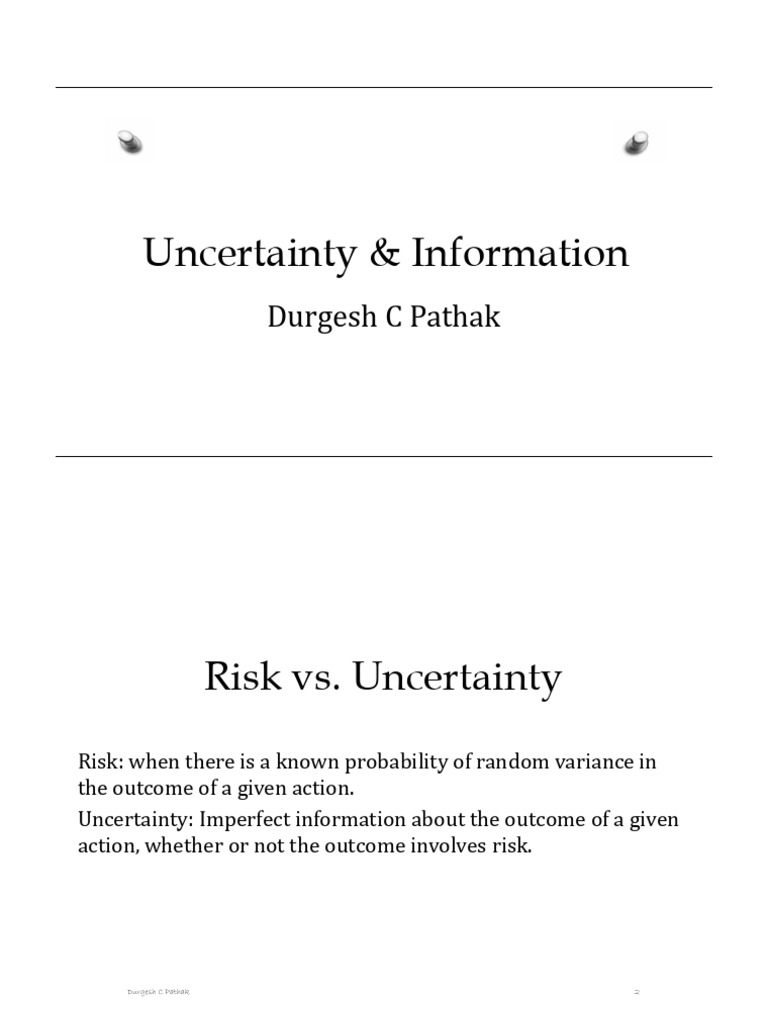 Understanding Risk and Uncertainty | PDF | Utility | Risk
