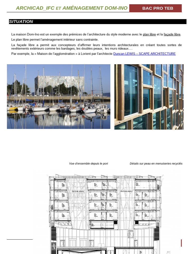 Aménagement Dom-Ino avec ARCHICAD IFC | PDF | Building information ...