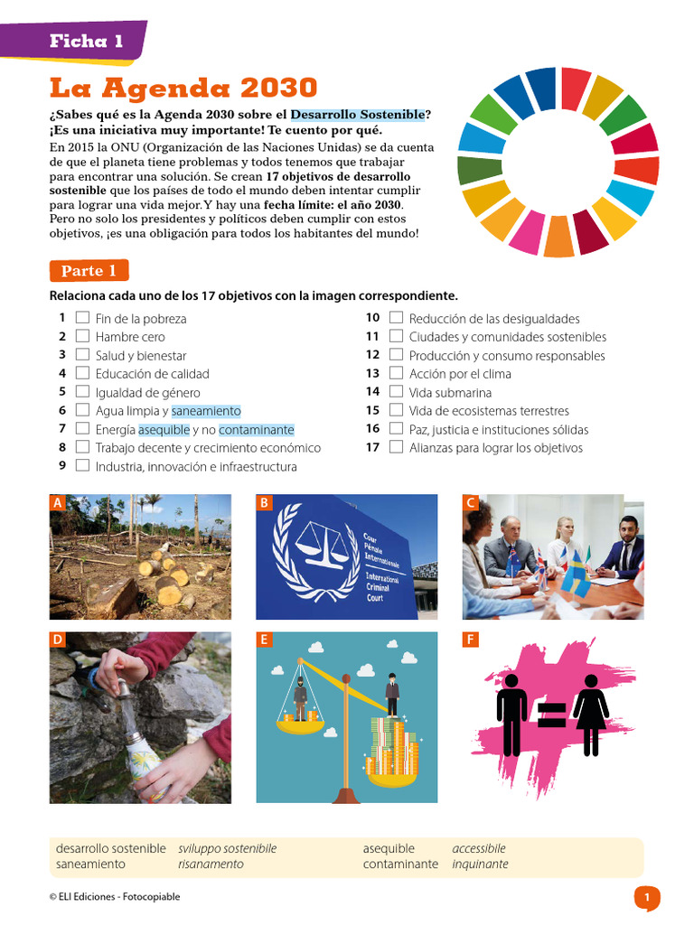 Objetivos de la Agenda 2030 Explicados | PDF | Sustentabilidad | Economias