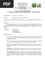 NSED 2nd Quarter SY 2025-2026 | PDF | Emergency Management | Public Safety