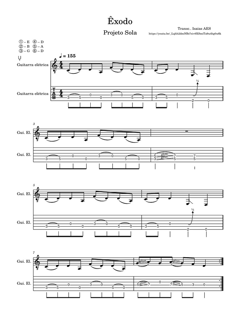 Proj Sola Exodo Part Tab | PDF
