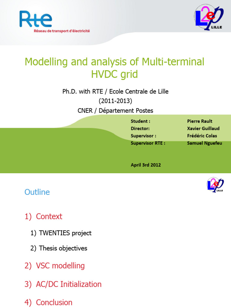 Multi-terminal HVDC Grid Modeling Analysis | PDF | High Voltage Direct ...