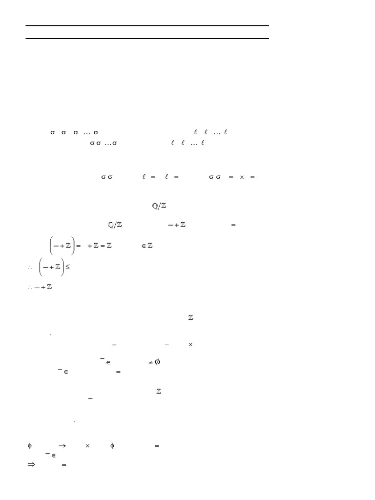 Group Theory Examples and Exercises | PDF | Group (Mathematics ...