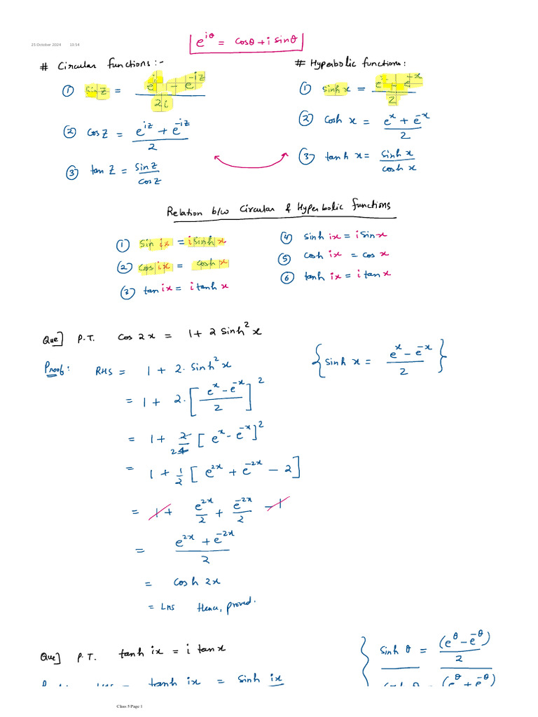 Class 5 Complex Numbers | PDF