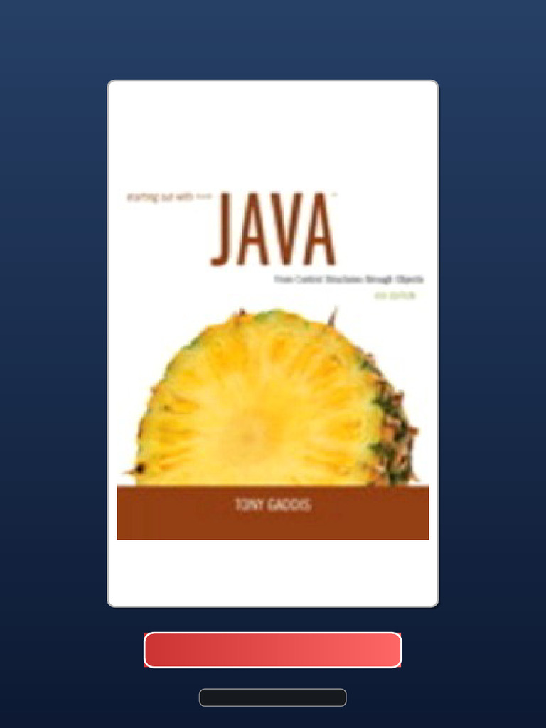 Starting Out With Java 6th Edition Full Download | PDF | Educational ...