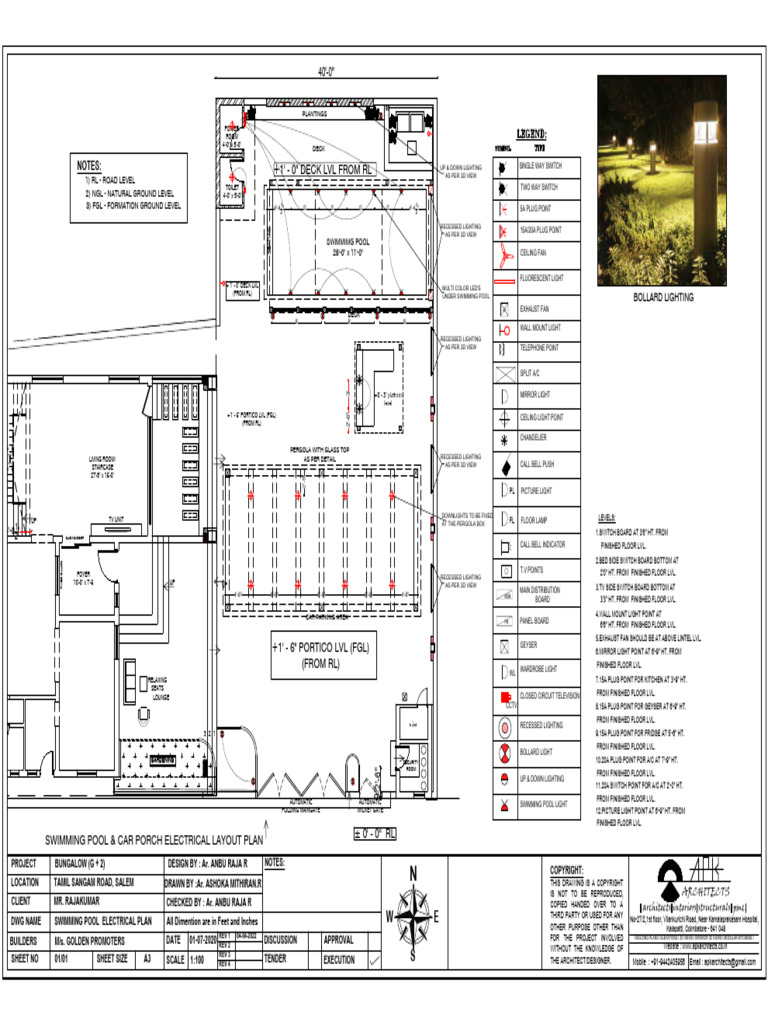01 of 01 MR Rajakumar Swimming Pool Working Details 040422 | PDF ...