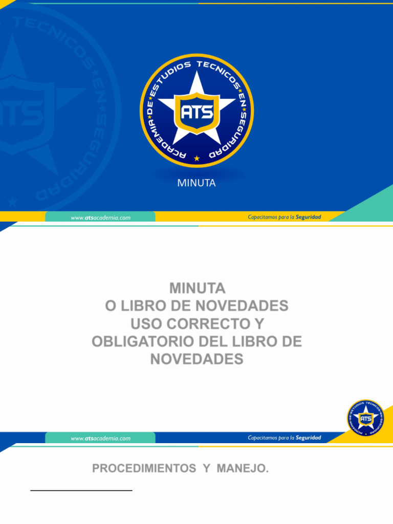 Uso y manejo de la minuta de seguridad | PDF | Información