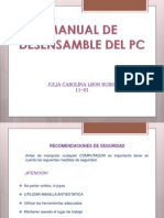 Manual de Mantenimiento Desensamble de La Torre Del Equipo