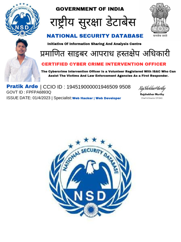 National Security Database Overview | PDF