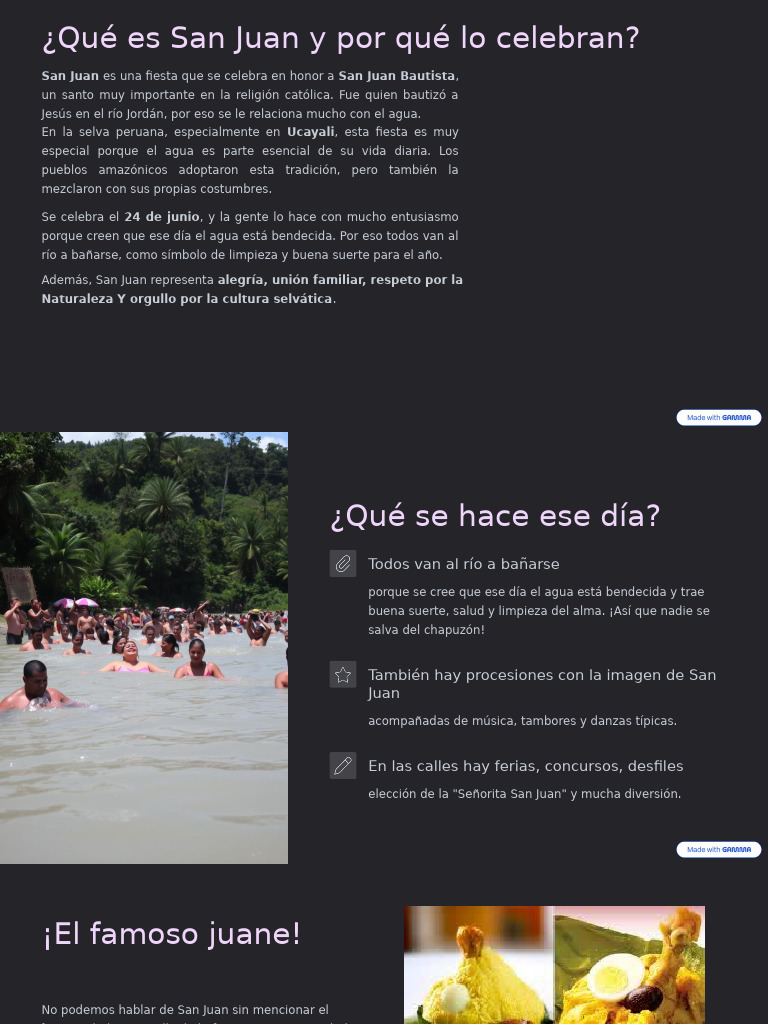 Fiesta de San Juan en Ucayali: Tradición y Cultura | PDF