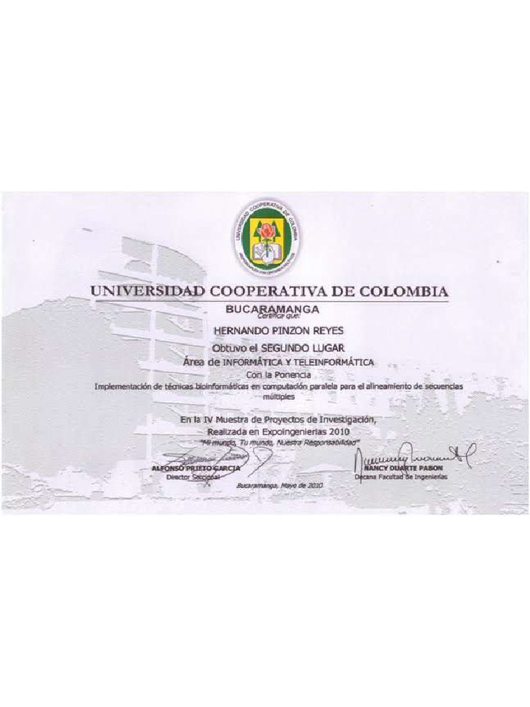 Certificado Ucc | PDF