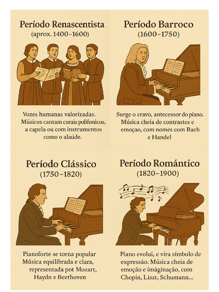 Evolucao Da Musica e Do Piano | PDF
