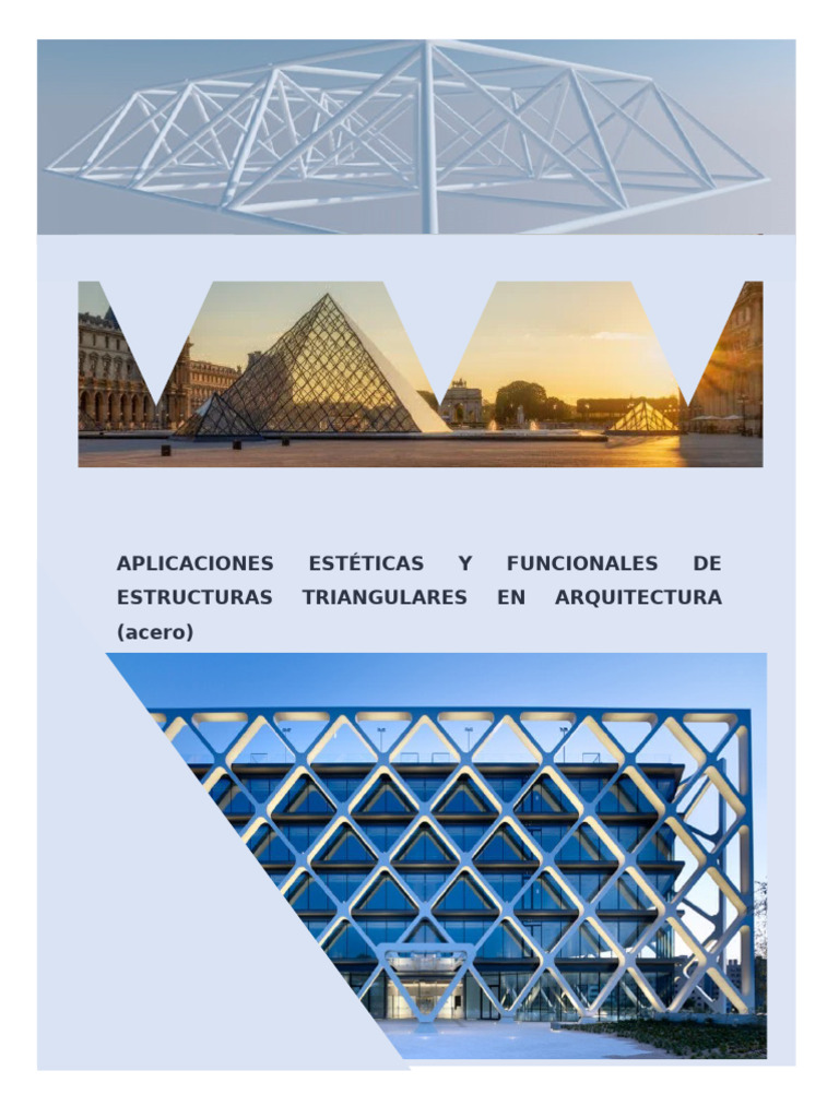 Estructuras Triangulares en Arquitectura | PDF | Diseño | Triángulo