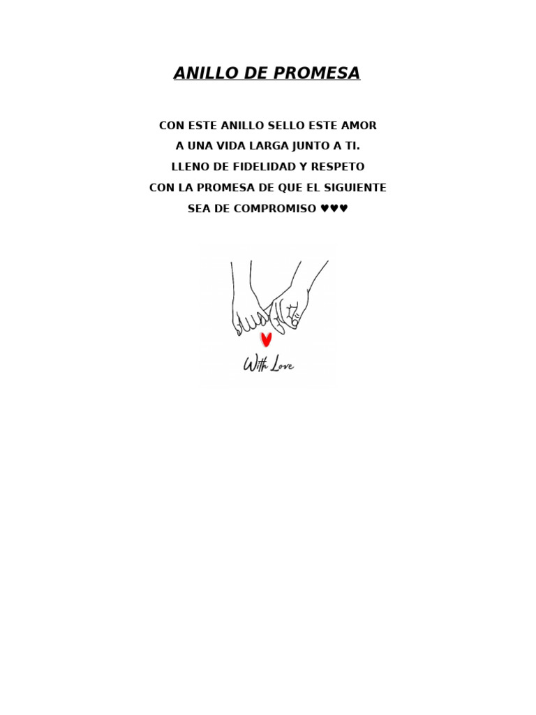 Anillo de Promesa | PDF
