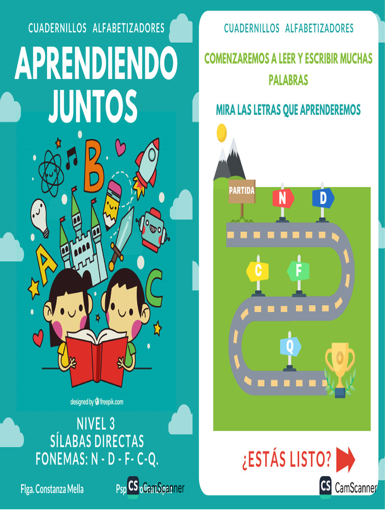 Cuadernillo Alfabetizador Nivel 3 | PDF | Lectura (proceso) | Metodos ...