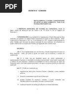 DECRETO 12066 de 2006 Regulamantação Do FAM