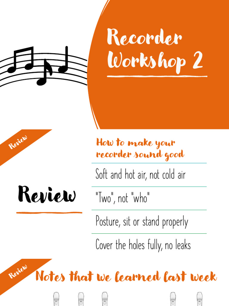 Recorder Workshop 2: Sound Techniques | PDF