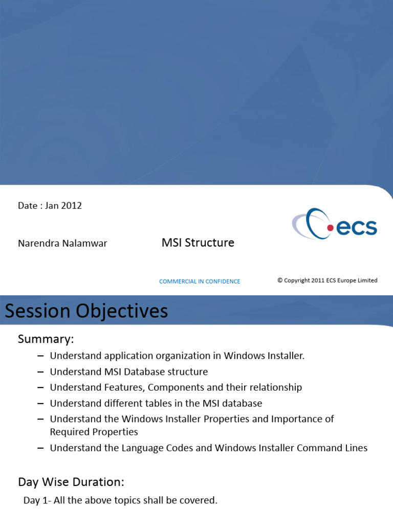 Understanding MSI Structure and Schema | PDF | Windows Registry | Databases