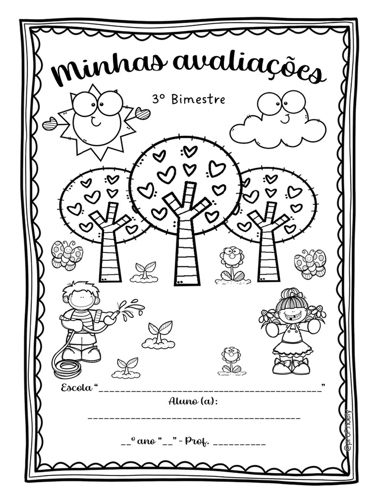 Capa Avaliações 3 Bimestre | PDF