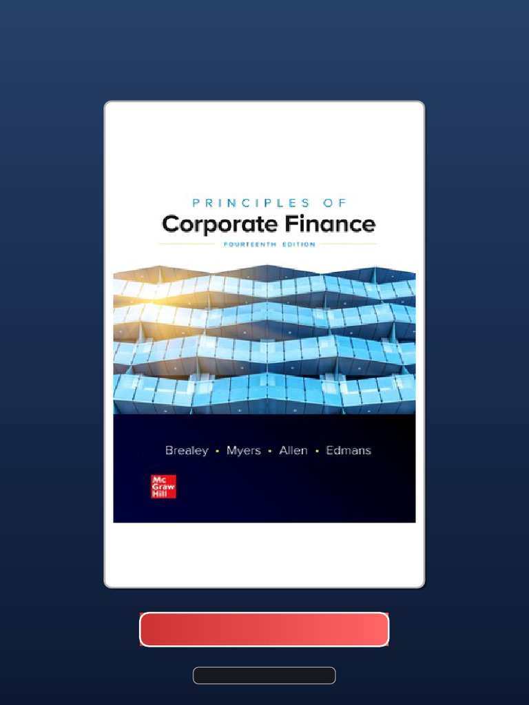 Principles of Corporate Finance 第14版 PRINCIPLES OF CORPORATE FINANCE, 14TH EDITION: Richard A