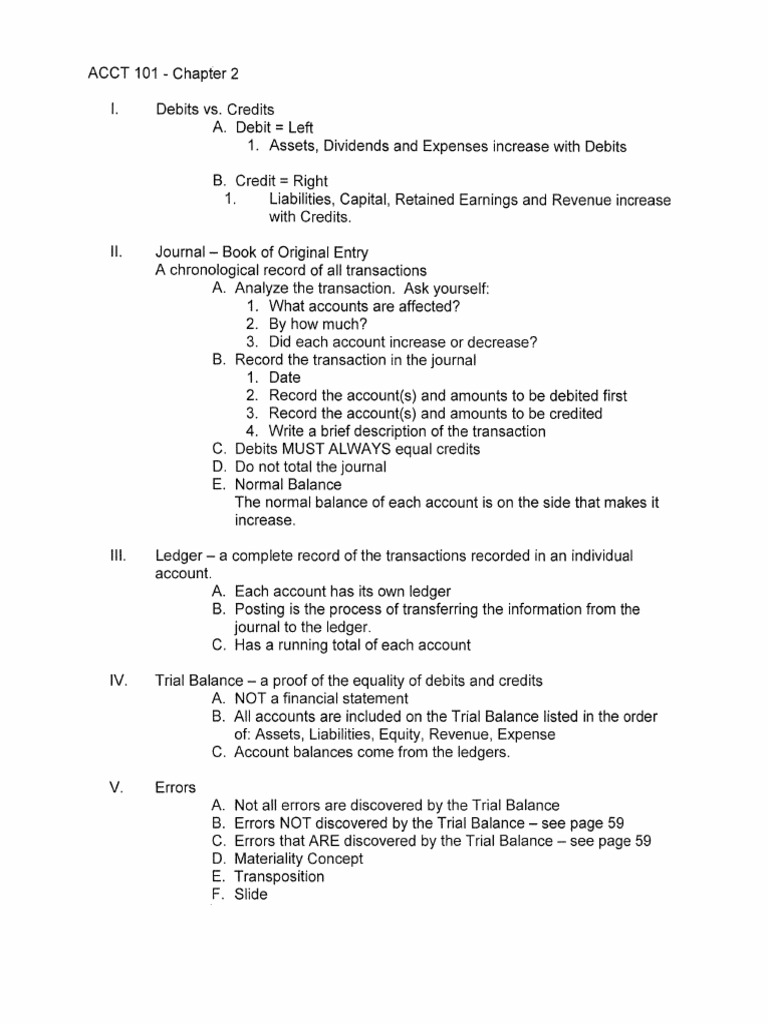 Understanding Debits and Credits in Accounting | PDF | Debits And ...