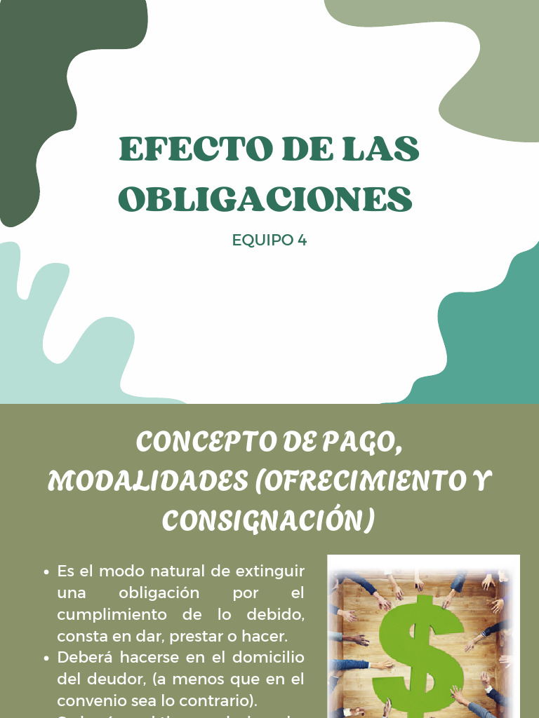 Efecto de Las Obligaciones | PDF | Pagos | Justicia