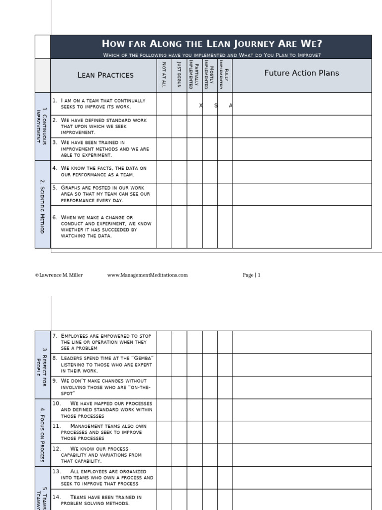Activity+1+ +lean Self Assessment | PDF