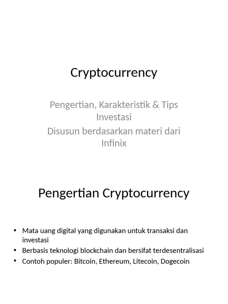 Cryptocurrency Presentation | PDF