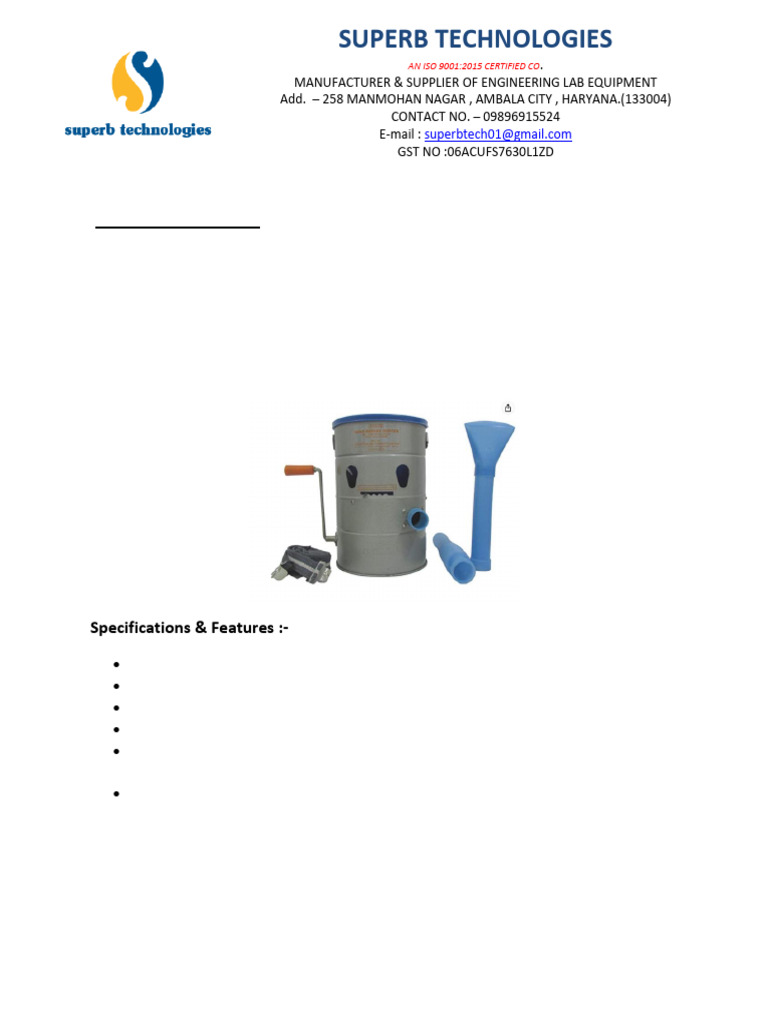 Hand Rotary Duster Overview | PDF