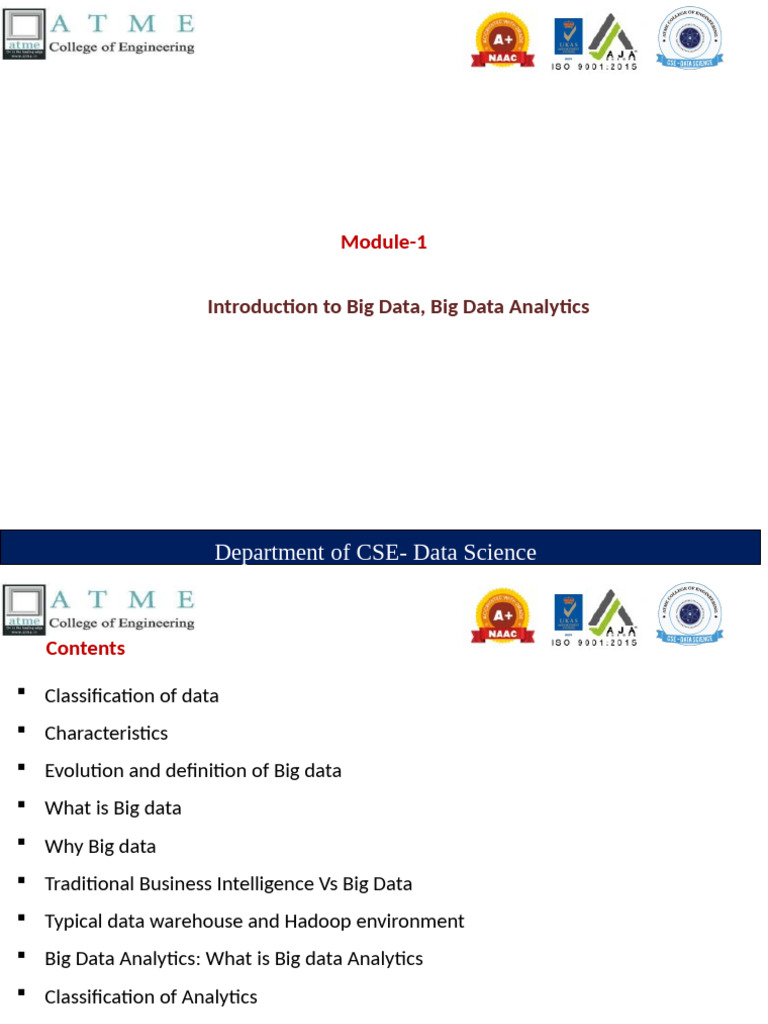 Big Data Analytics Overview and Insights | PDF | Apache Hadoop | No Sql