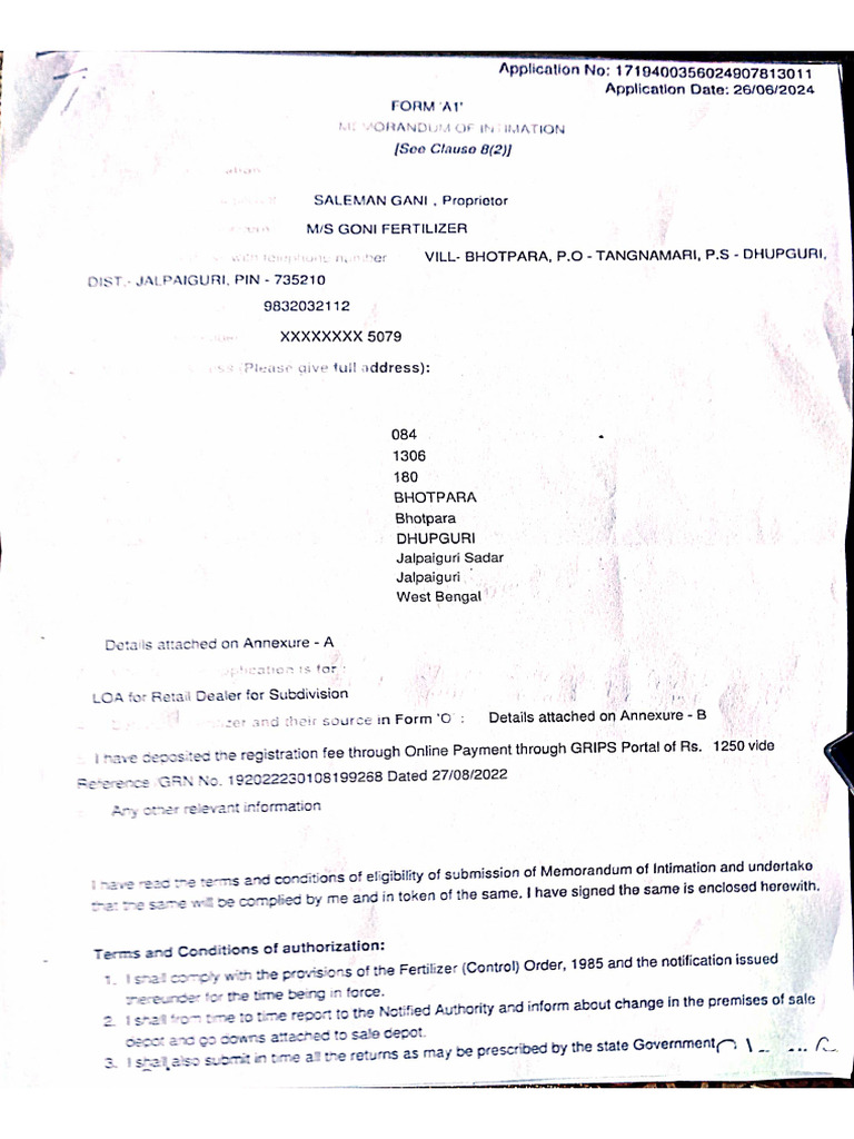 Saleman Licence Enewal Process | PDF