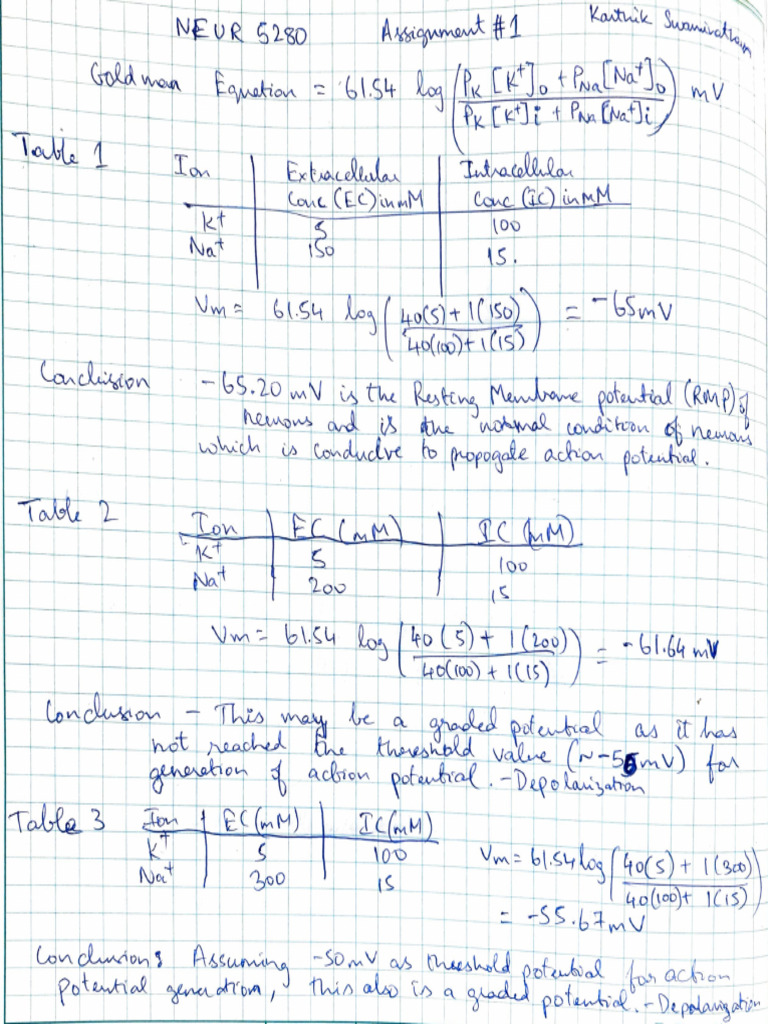 NERU5280 Assignment 1 Karthik | PDF