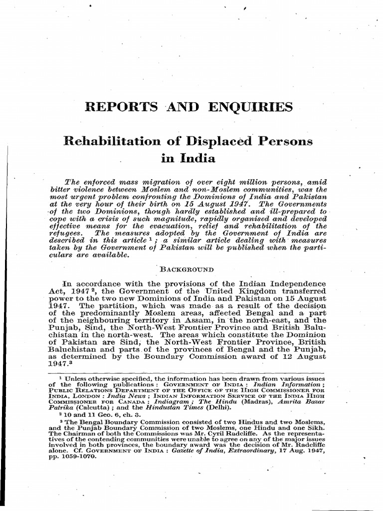 Woodwork Migration from Karnal to Pakistan | PDF | Partition Of India