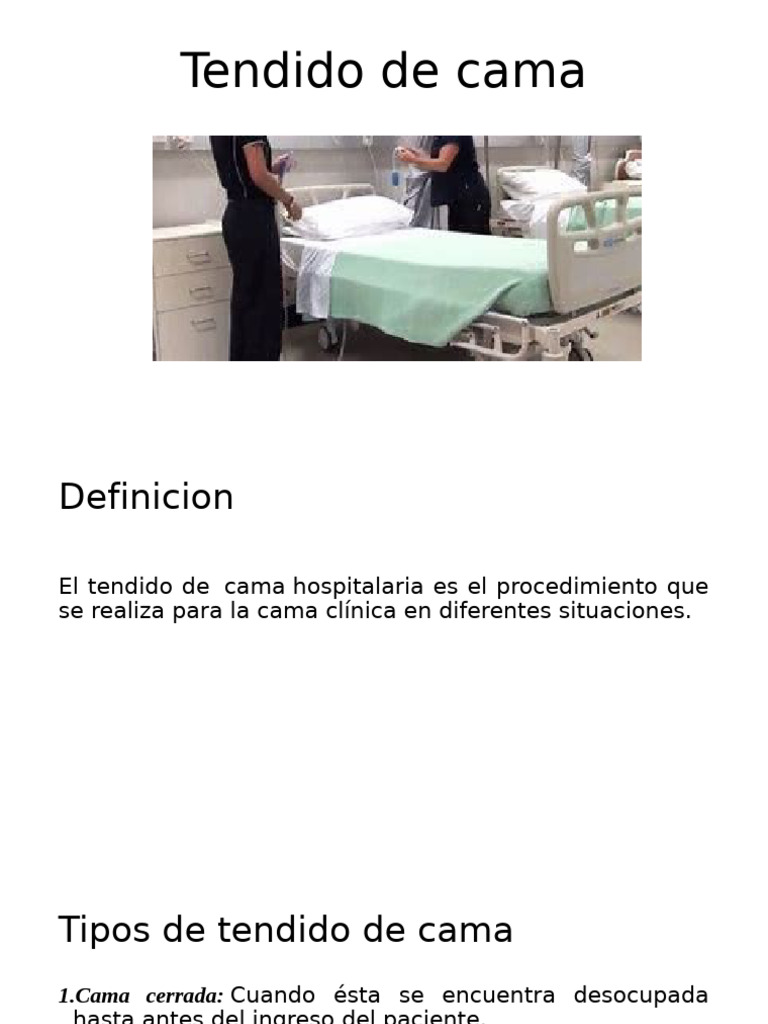 Tendido de Cama | PDF | Lecho