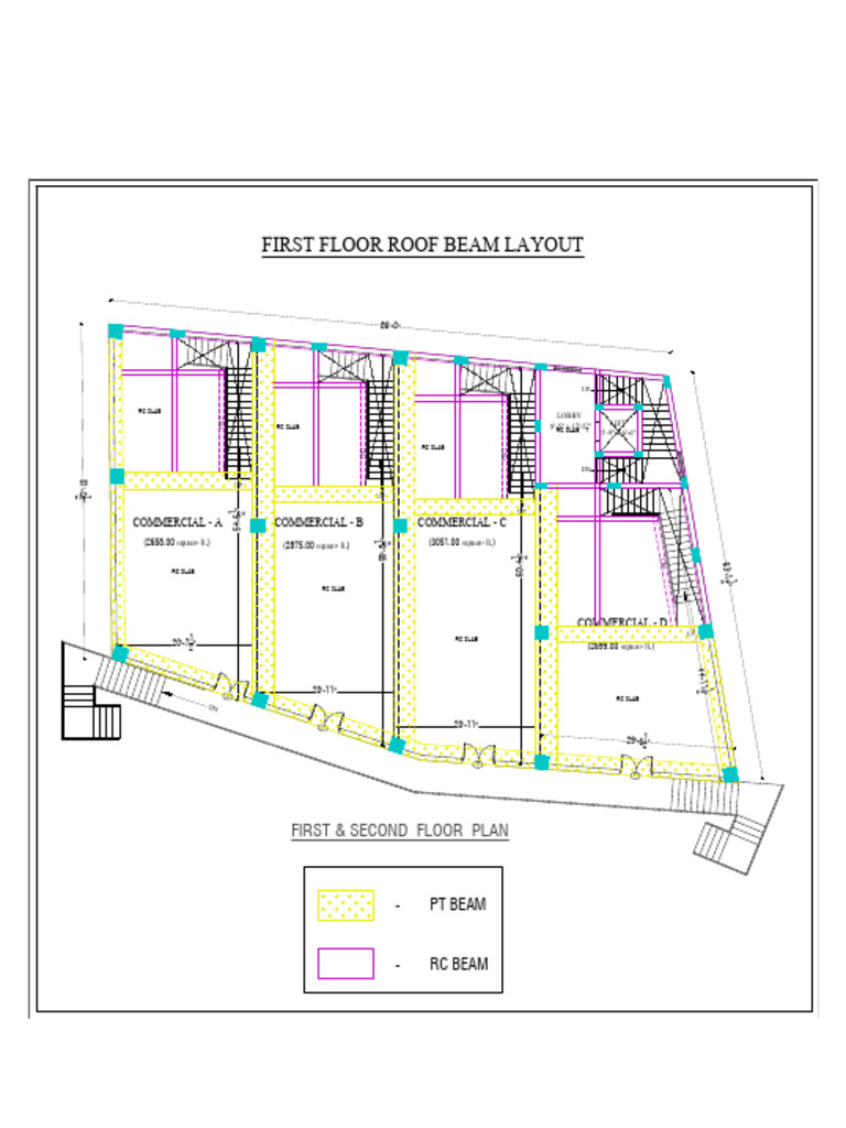 PT & RC Beam Combined | PDF