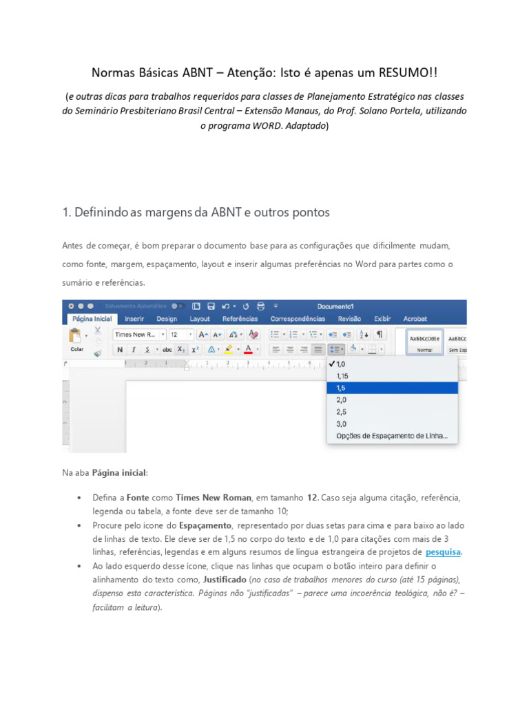 Normas ABNT para Trabalhos Acadêmicos | PDF | Bibliografia | Abstract ...