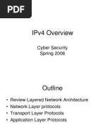 Ipv4 Overview: Cyber Security Spring 2006